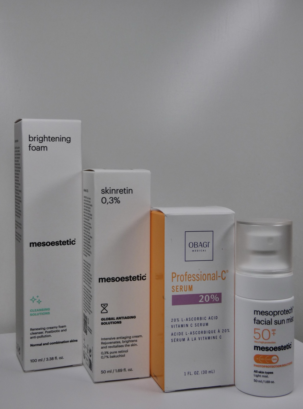Mesoestetic skincare range
